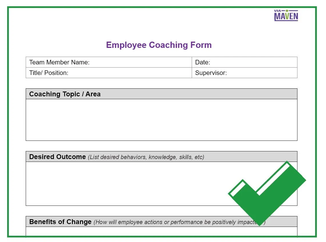 Free Employee Coaching Template: Improve Employee Performance