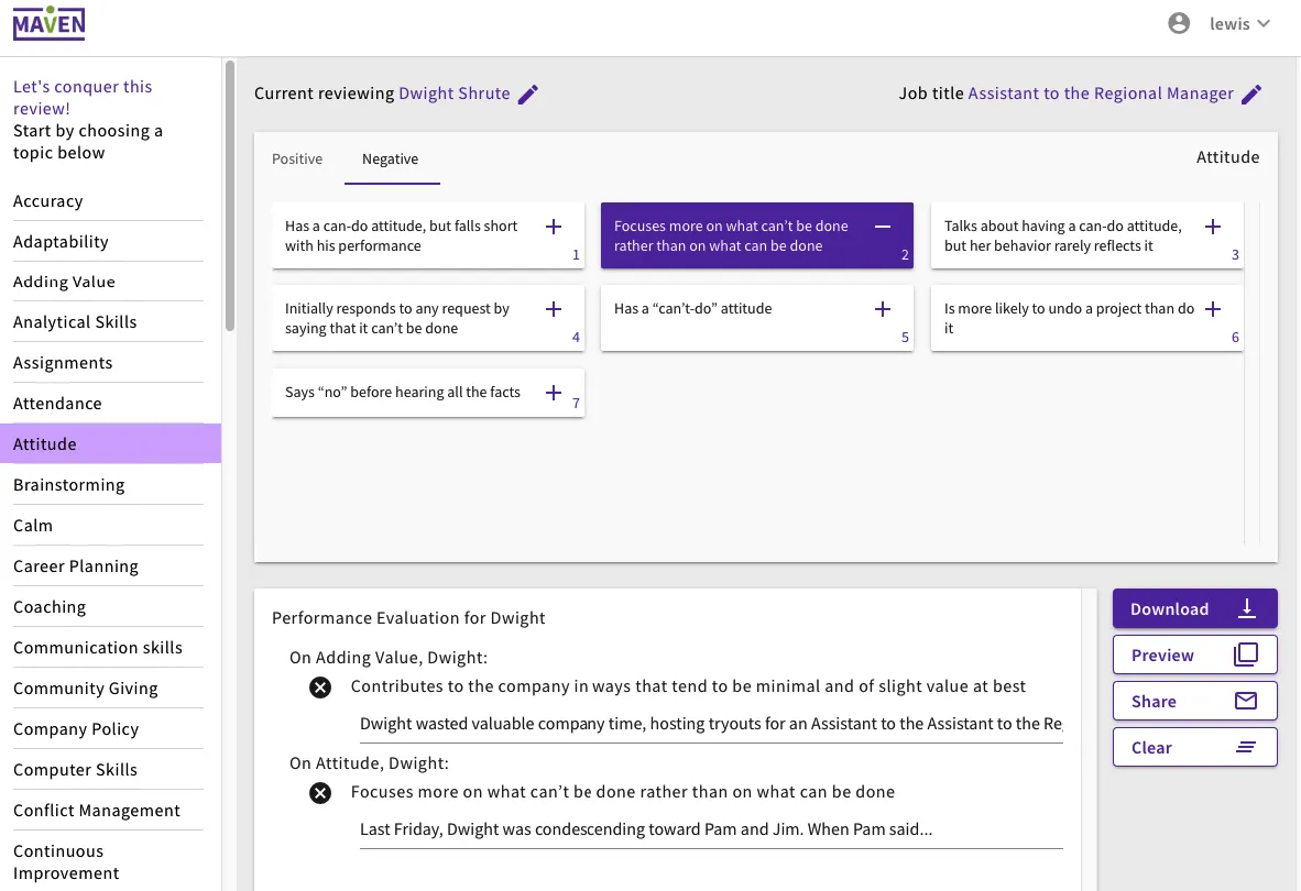A New Performance Feedback Generator for 2019: ReviewBuilder